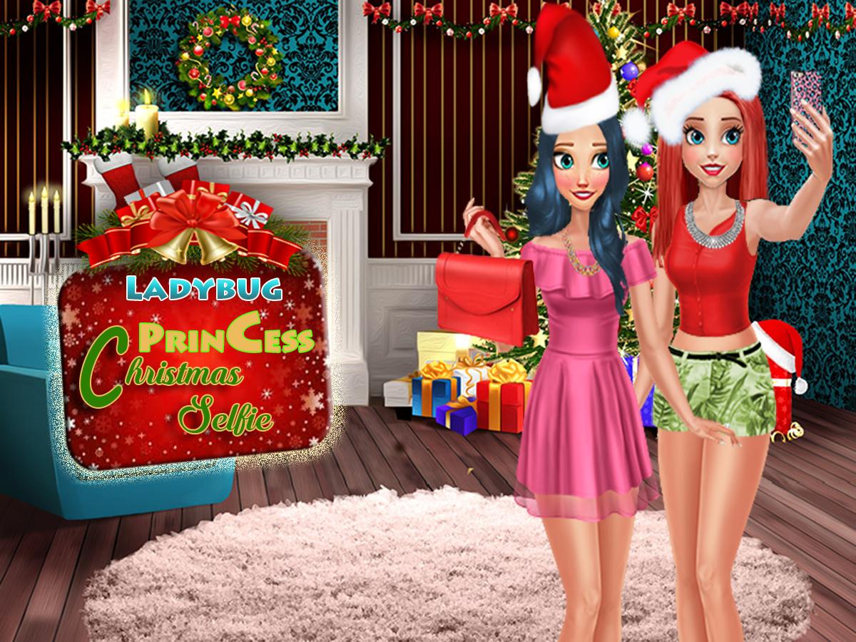 Ladybug Christmas Selfie