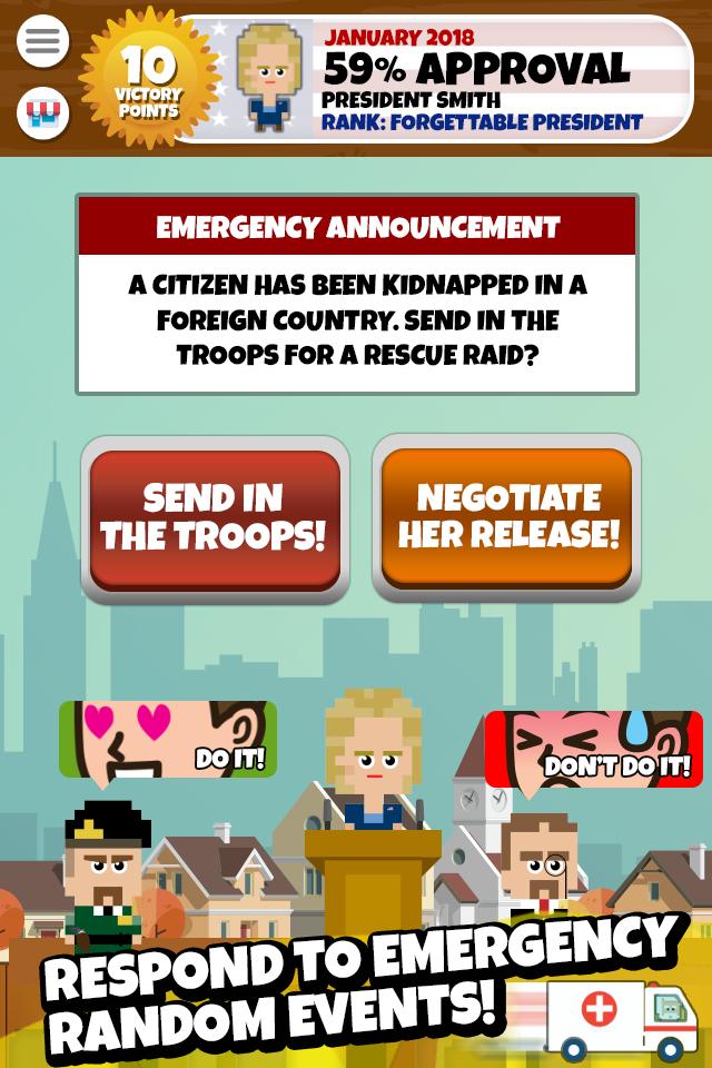 President Simulator Game