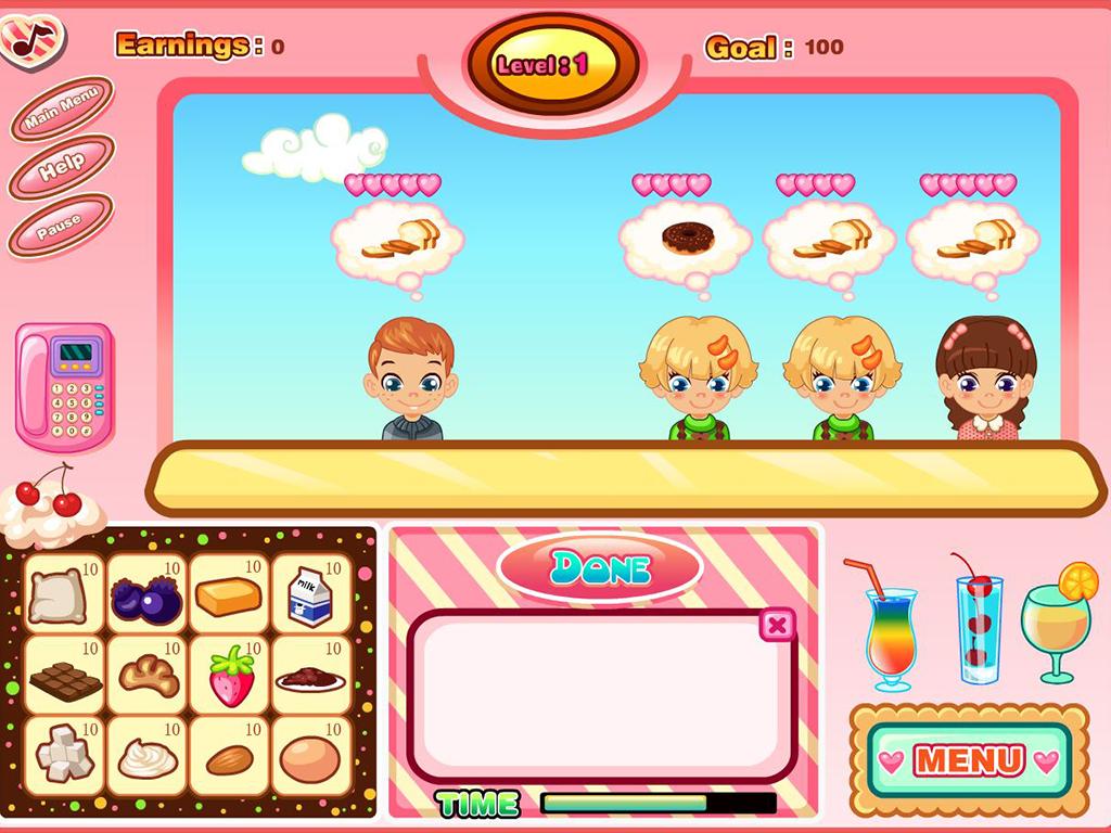 Baker's Store, Simulation Game