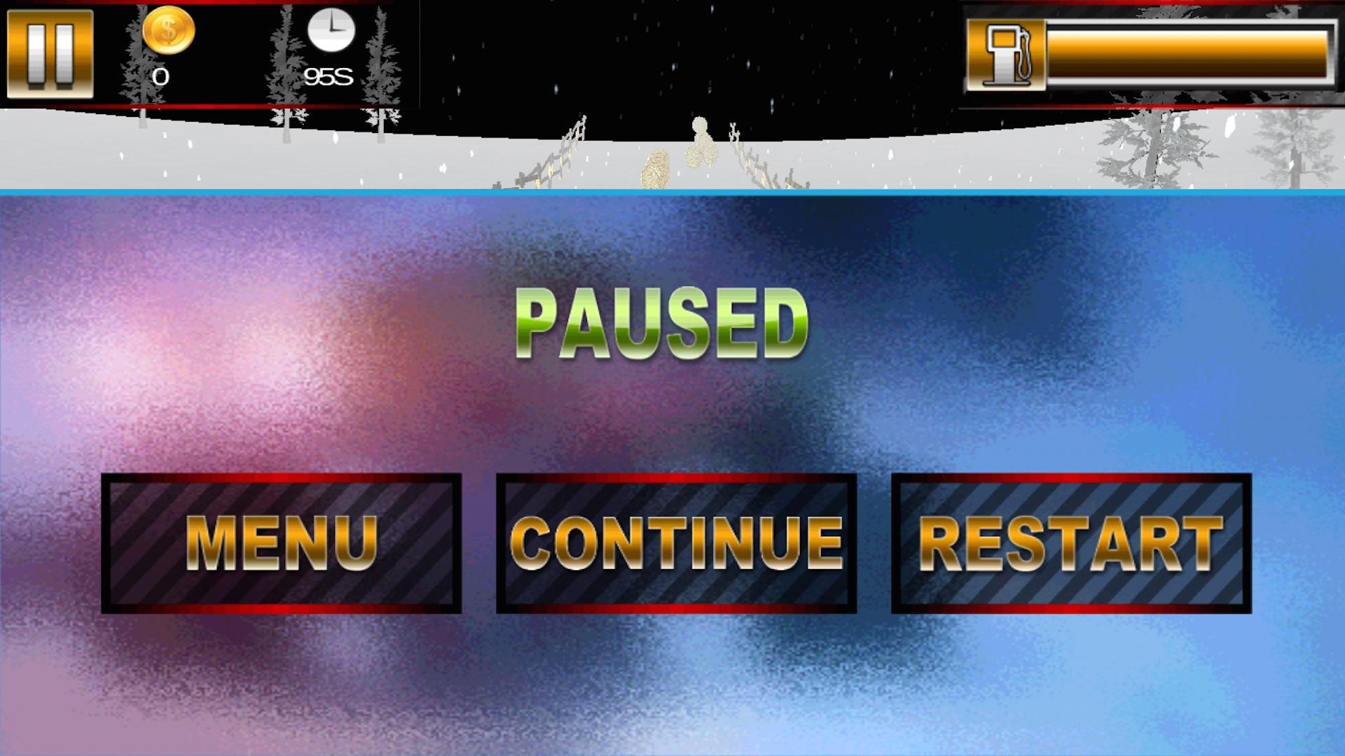 Monster Truck Snowfall Driving