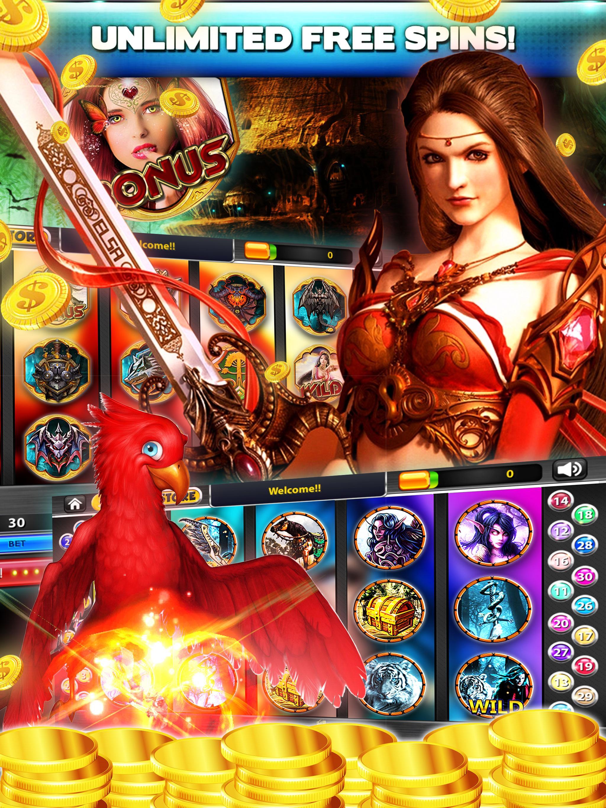 Scatter spin slots